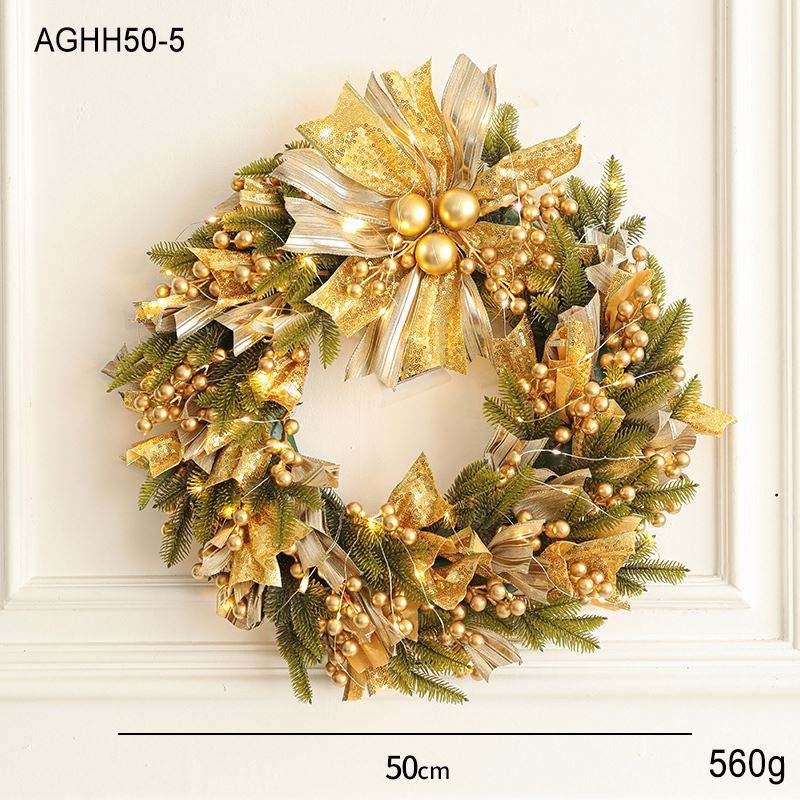 Kerstkrans met Verlichting – 50 cm