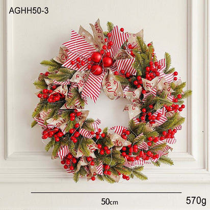Kerstkrans met Verlichting – 50 cm