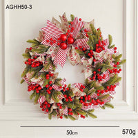Kerstkrans met Verlichting – 50 cm